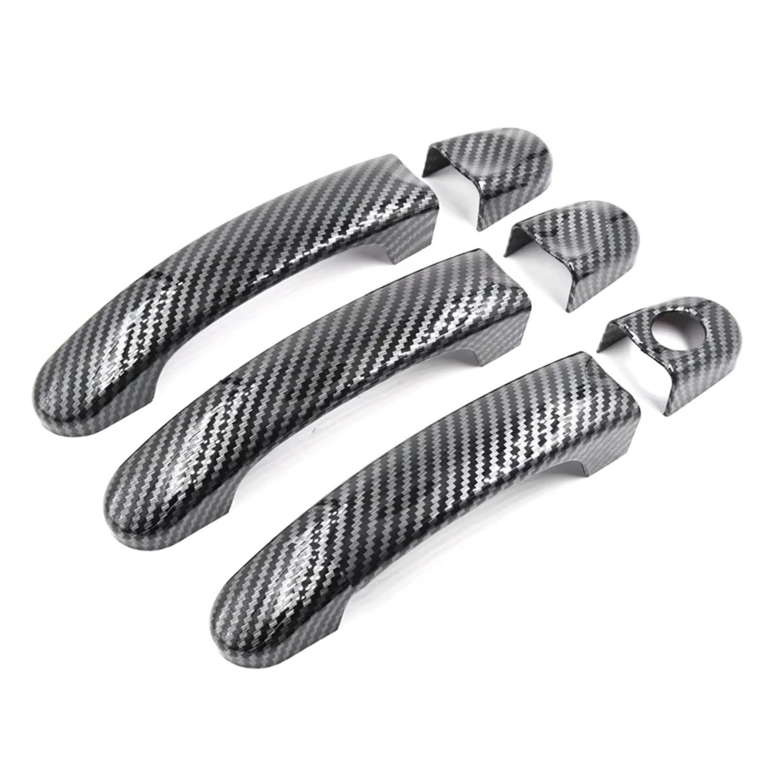 Auto Außentür Griff Für VW T5 T6 Für Transporter Für Caravelle Für Caddy Für Van Für Gloss Auto Türgriff Abdeckung Trim Außentürgriff-Abdeckung(Carbon Fiber) von OEXRIGRU