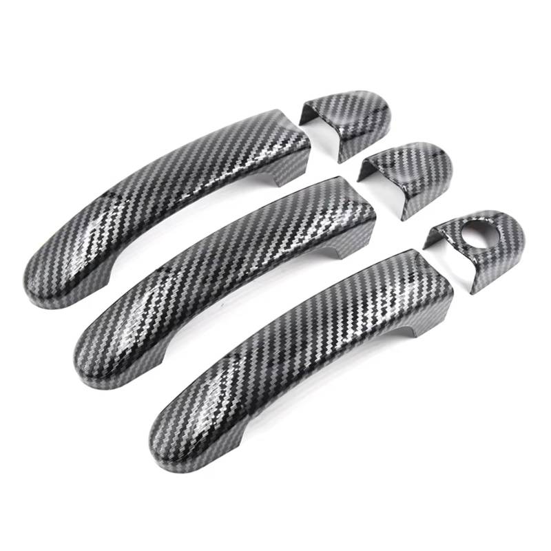 Auto Außentür Griff Für VW T5 T6 Für Transporter Für Caravelle Für Caddy Für Van Für Gloss Auto Türgriff Abdeckung Trim Außentürgriff-Abdeckung(Carbon Fiber) von OEXRIGRU