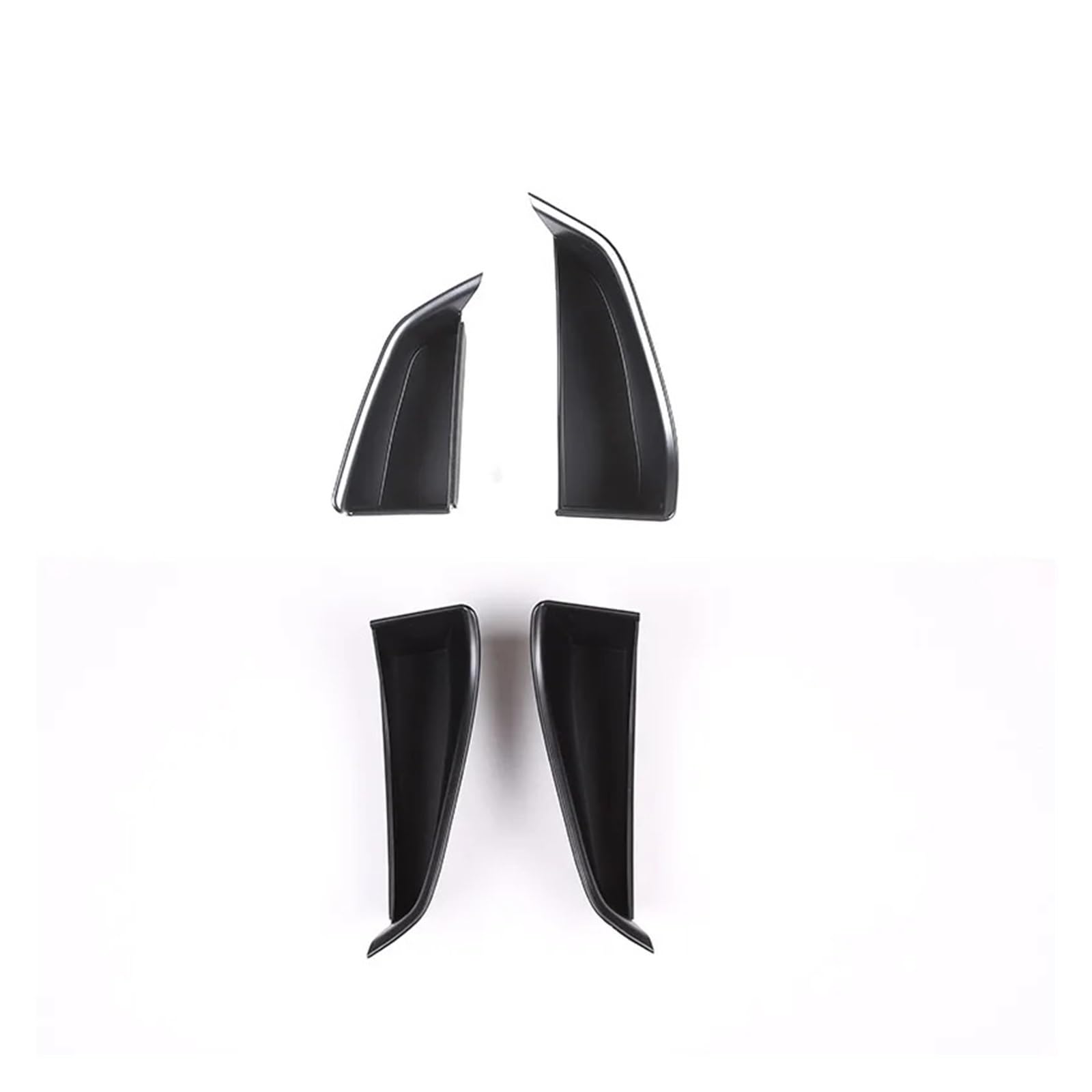 Auto Innenraum Für 1 2 Serie F40 F44 2020-2024 LHD ABS Schwarz Auto Vorne Hinten Tür Griff Armlehne Lagerung Box Halter Auto Zubehör Autozubehör(Front Rear) von OEXRIGRU