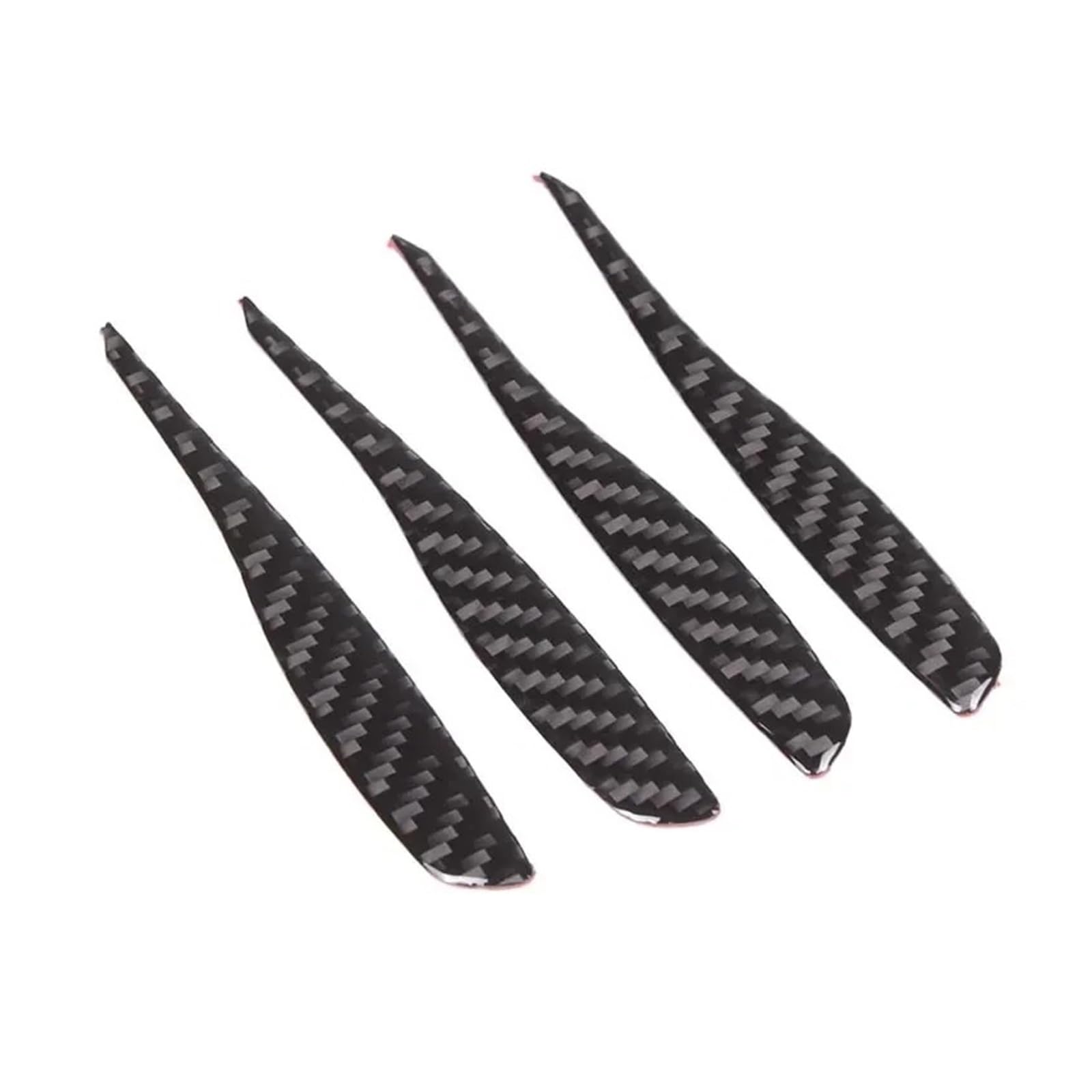 Auto Innenraum Für 3er E90 2005 2006 2007 2008 2009 2010 2011 2012, Weicher Carbonfaser-Auto-Innentürgriff-Dekoraufkleber, 4 Stück Autozubehör(Schwarz) von OEXRIGRU