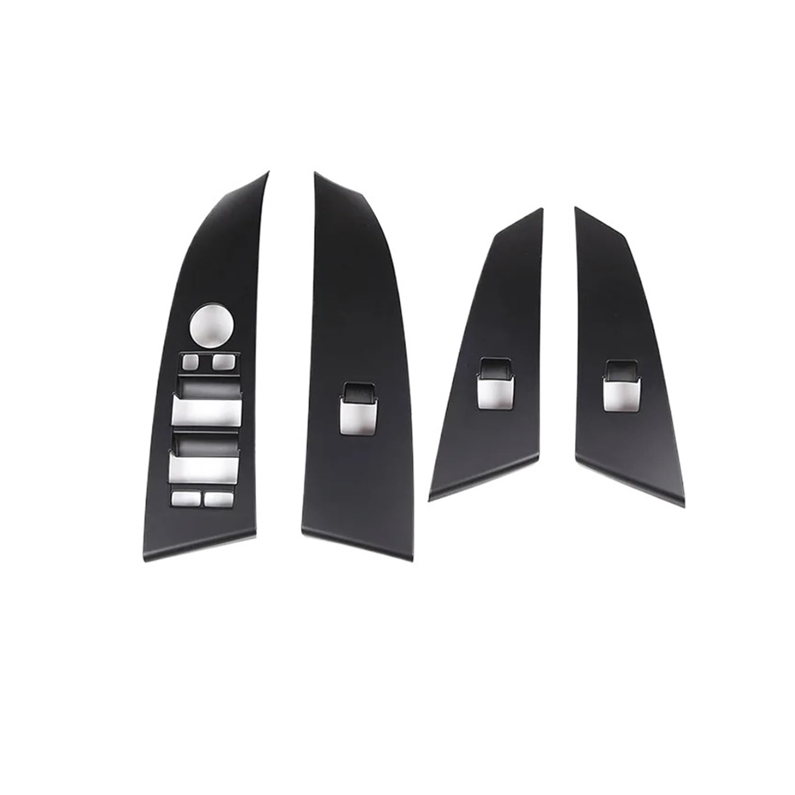 Auto Innenraum Für 5 Series E60 2004 2005 2006 ABS Chrom Fensterheber Schalter Knopf Autozubehör 4 Stück Autozubehör(Matte black) von OEXRIGRU