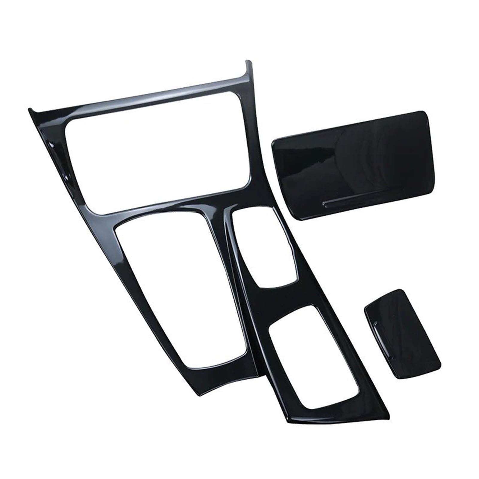 Auto Innenraum Für 5 Series F10 F11 2011-2017 LHD Auto Zentrale Steuerung Getriebe Shifter Knopf Abdeckung Trim Aufkleber Armlehne Box Panel Autozubehör(D Model Black) von OEXRIGRU