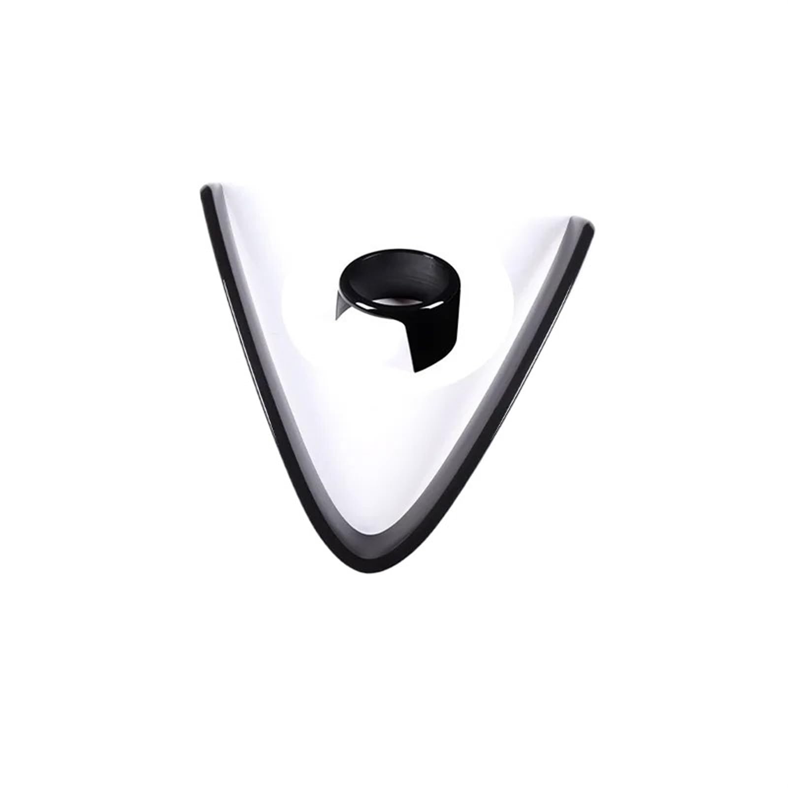 Auto Innenraum Für Alfa Für Romeo Für Giulia Für Stelvio 2017 2018 2019 2020 2021 2022 2023 ABS Frontgrill Dekoration Rahmen Autozubehör Autozubehör(Schwarz) von OEXRIGRU