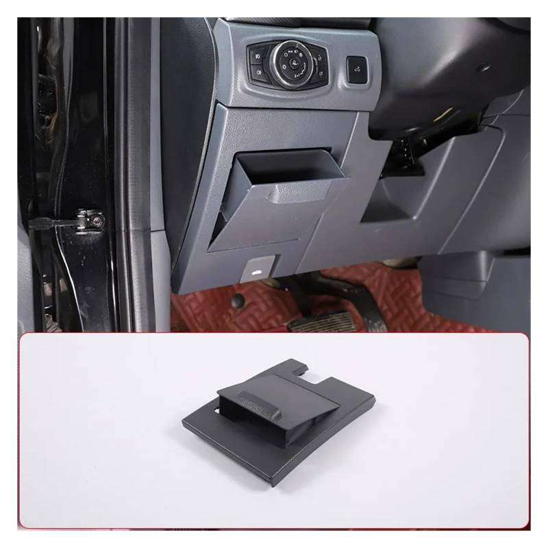Auto Innenraum Für Ford Für Ranger Für Wildtrak 2015-2021 ABS Auto Dashboard Fahren Position Sicherung Lagerung Tray Halter Box Autozubehör(Gray) von OEXRIGRU