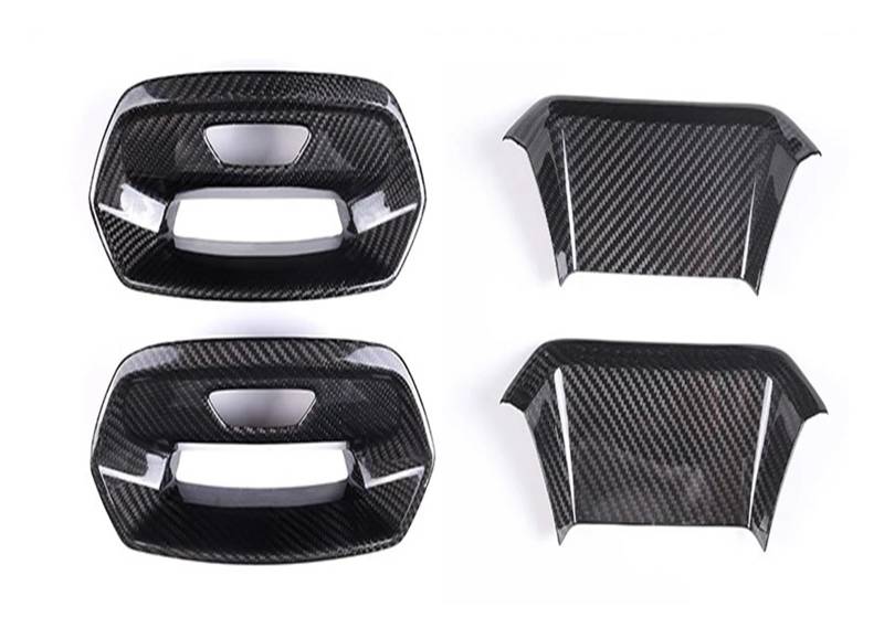 Auto Innenraum Für Für URUS 2018 2019 2020 2021 Carbon Fiber Auto Sitz Kopfstütze Hinten Dekorative Abdeckung Autozubehör(Combination Black) von OEXRIGRU