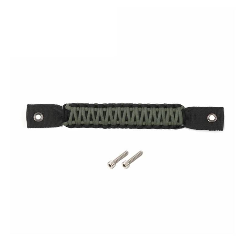 Auto Innenraum Für Jeep Für Wrangler JL 2018 2019 2020 2021 2022 2023 2024 Auto Hecktür Glas Haltegriff Hinten Tür Top Armlehnen Autozubehör(Army green) von OEXRIGRU