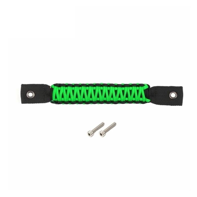 Auto Innenraum Für Jeep Für Wrangler JL 2018 2019 2020 2021 2022 2023 2024 Auto Hecktür Glas Haltegriff Hinten Tür Top Armlehnen Autozubehör(Green) von OEXRIGRU