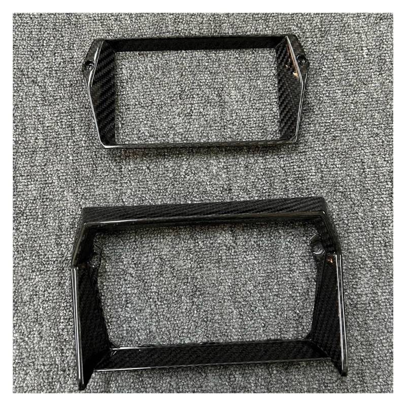 Auto Innenraum Für LP700 LP720 LP740 LP750 2012-2021 Carbon Fiber Auto Innen Center Bildschirm Rahmen Getriebe Abdeckung Tür Griff Borte Set Autozubehör(Navigation Screen) von OEXRIGRU