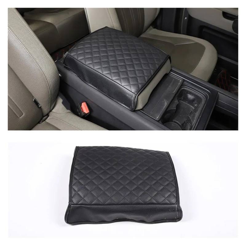 Auto Innenraum Für Land Für Rover Für Defender 110 2020 2021 2022 2023 2024 Schwarze Baumwolle Autositz Armlehne Mittelkonsole Box Abdeckung Autozubehör(Style D Black) von OEXRIGRU