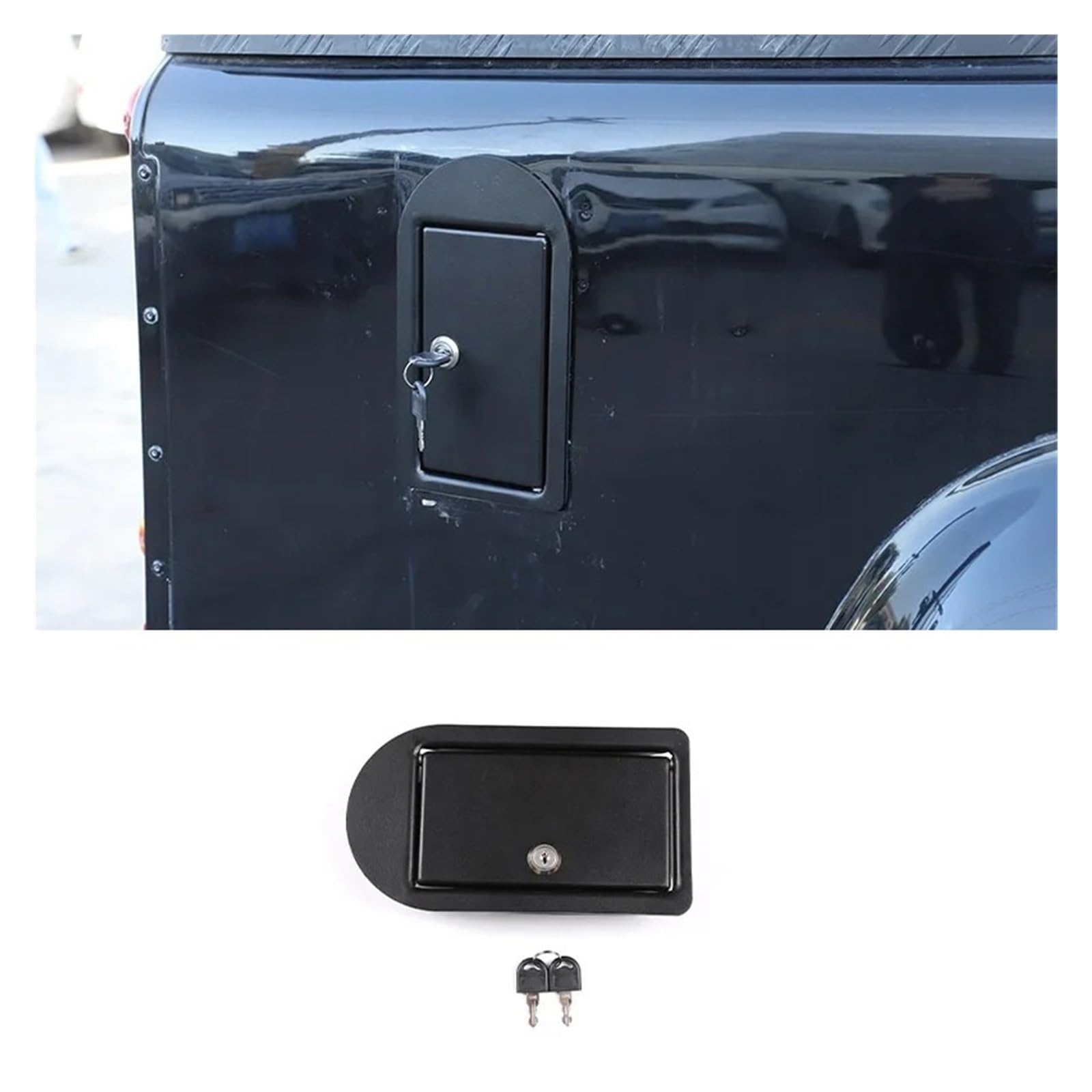 Auto Innenraum Für Land Für Rover Für Defender 90 110 130 2004-2018 Auto Öl Tankdeckel Mit Schlüsselschloss Abdeckung Aufkleber Autozubehör(Style B) von OEXRIGRU