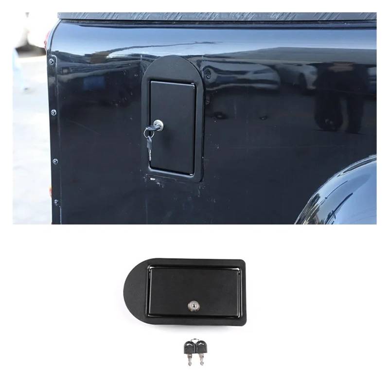 Auto Innenraum Für Land Für Rover Für Defender 90 110 130 2004-2018 Auto Öl Tankdeckel Mit Schlüsselschloss Abdeckung Aufkleber Autozubehör(Style B) von OEXRIGRU