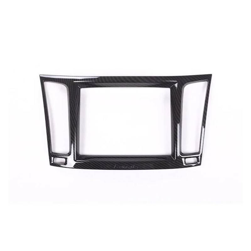 Auto Innenraum Für Maserati Für Levante 2016 ABS Auto-Styling Innen Navigation Box Rahmen Abdeckung Trim Zubehör Autozubehör(Carbon fiber) von OEXRIGRU