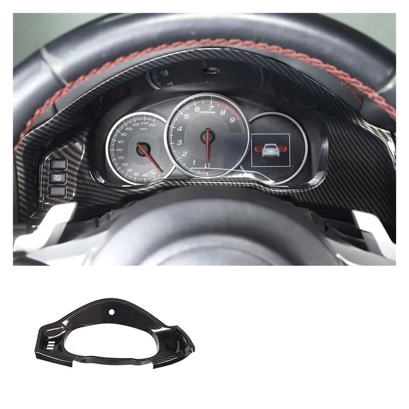 Auto Innenraum Für Subaru Für BRZ Für Toyota 86 GT86 2012-2020 ABS Auto Shift Armlehne Panel Aufkleber Innen Auto Modifikation Zubehör 2 Stück Autozubehör(L) von OEXRIGRU