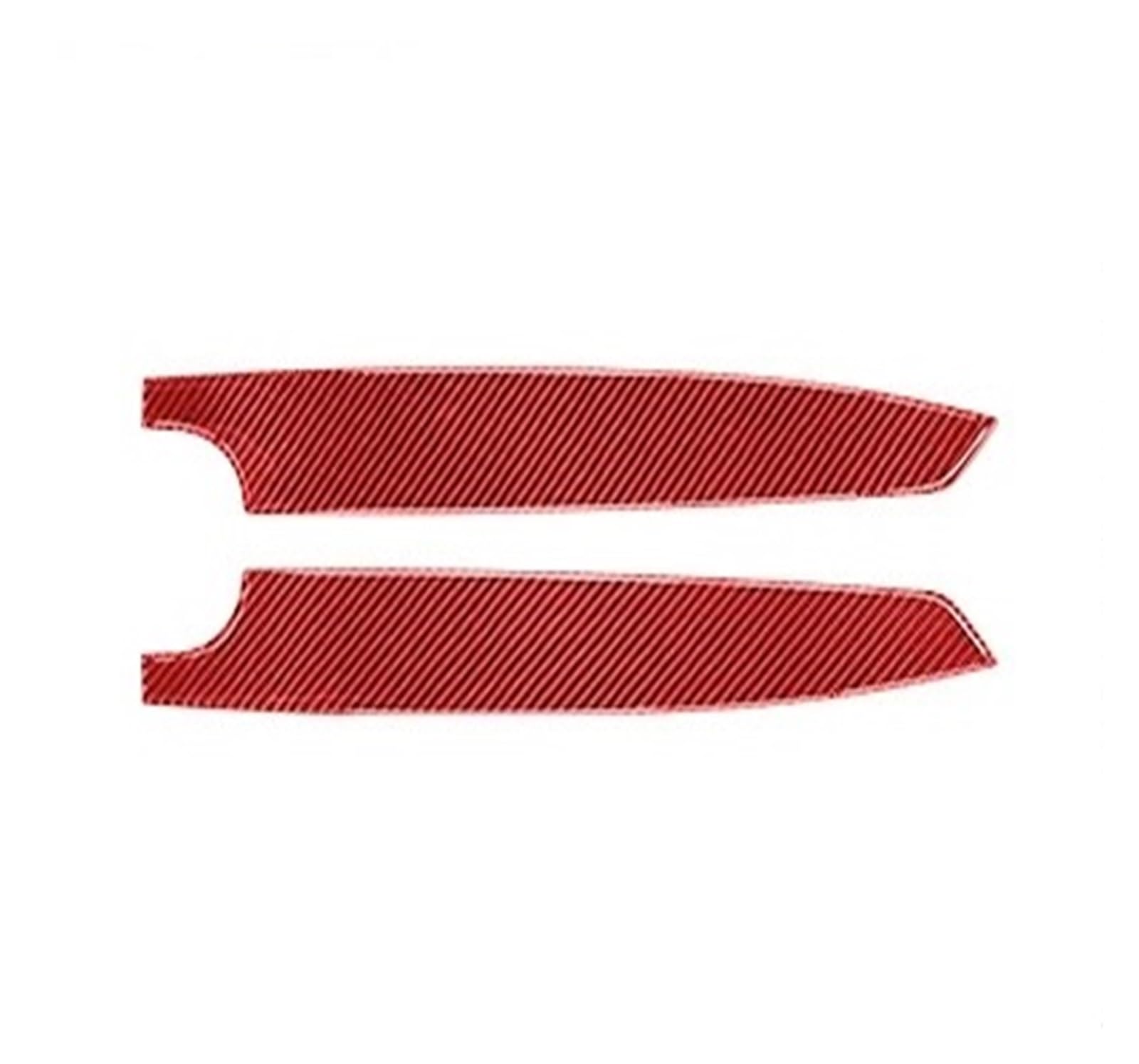 Auto Innenraum Für Subaru Für BRZ Für Toyota 86 GT86 Kohlefaser-Autofensterheber-Knopfrahmen Türschweller Armlehne Aufbewahrungsverkleidungsaufkleber Autozubehör(C Red) von OEXRIGRU