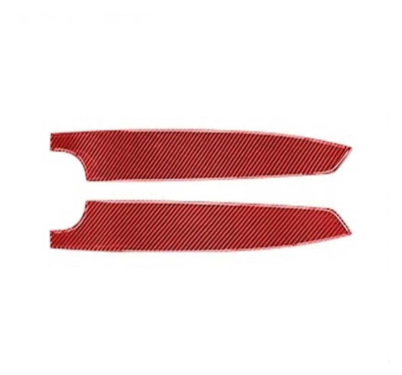 Auto Innenraum Für Subaru Für BRZ Für Toyota 86 GT86 Kohlefaser-Autofensterheber-Knopfrahmen Türschweller Armlehne Aufbewahrungsverkleidungsaufkleber Autozubehör(C Red) von OEXRIGRU