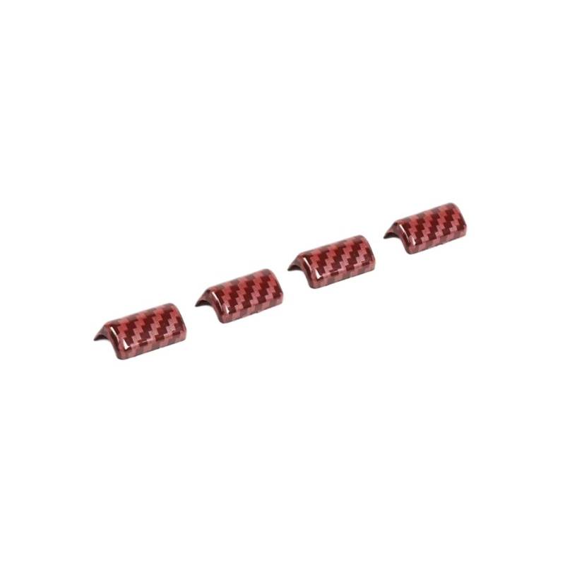 Auto Innenraum Für Suzuki Für Jimny 2019 2020 2021 2022 2023 2024 Auto Fensterheber Schalter Taste Dekoration Abdeckung Innen Zubehör Autozubehör(A carbon red) von OEXRIGRU