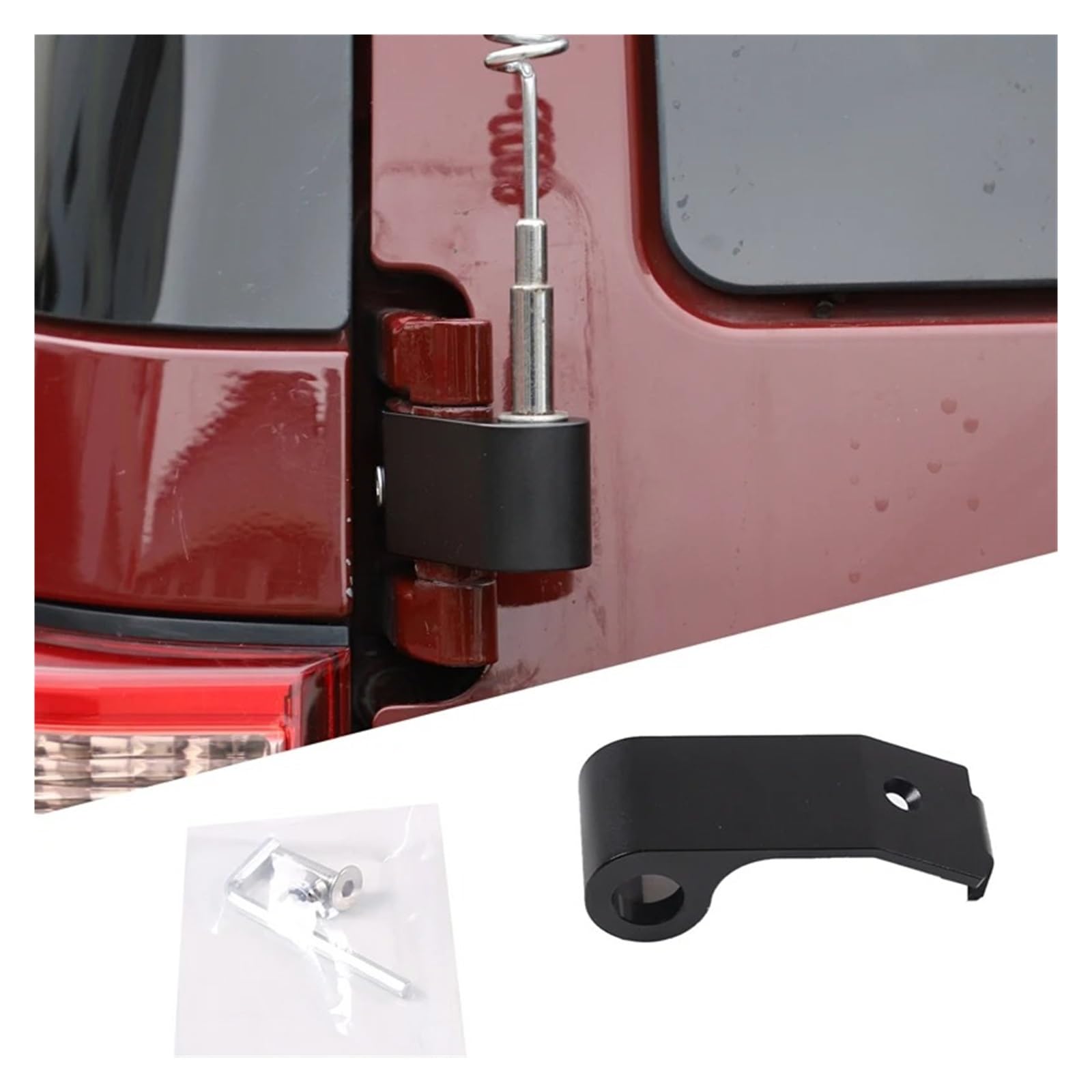 Auto Innenraum Für Toyota FJ Für Cruiser 2007-2021 Aluminium Legierung Off-Road Auto Heckklappe Scharnier Fahnenmast Scheinwerfer Antenne Halterung Autozubehör(Style B) von OEXRIGRU