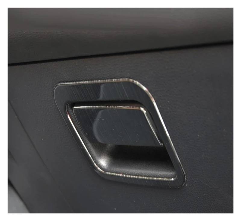 Auto Innenraum Für Toyota Für Corolla E210 2019-2023 12. Auto Copilot Lagerung Handschuh Box Rahmen Griff Handlauf Abdeckung Trim Aufkleber Autozubehör(Black Brushed) von OEXRIGRU
