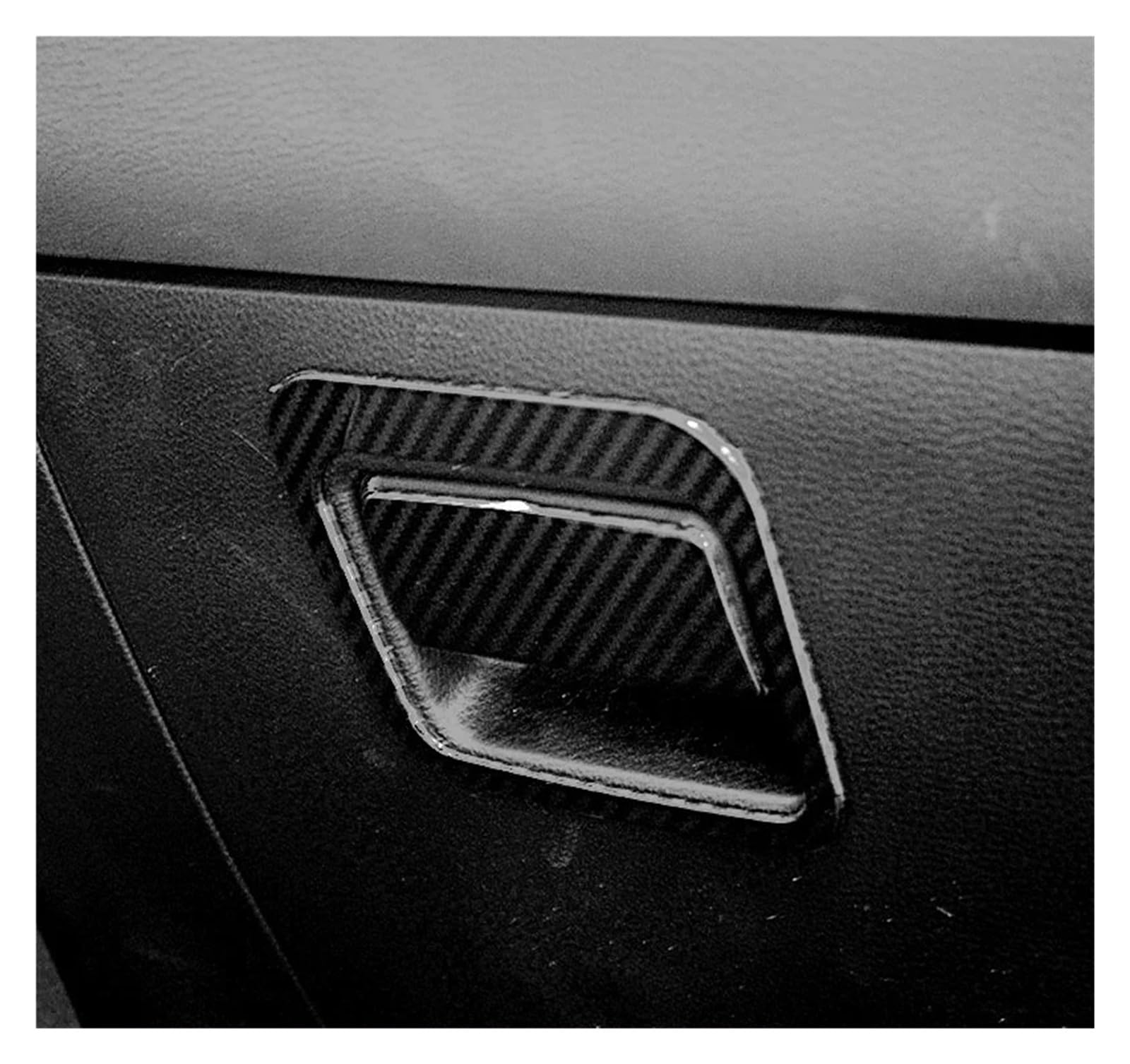 Auto Innenraum Für Toyota Für Corolla E210 2019-2023 12. Auto Copilot Lagerung Handschuh Box Rahmen Griff Handlauf Abdeckung Trim Aufkleber Autozubehör(Carbon Fiber) von OEXRIGRU