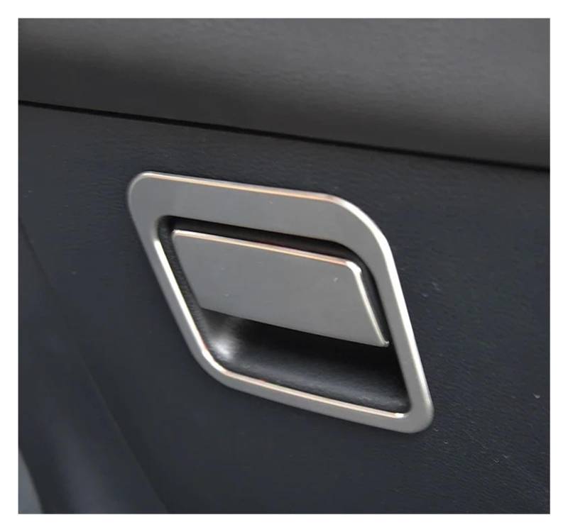 Auto Innenraum Für Toyota Für Corolla E210 2019-2023 12. Auto Copilot Lagerung Handschuh Box Rahmen Griff Handlauf Abdeckung Trim Aufkleber Autozubehör(Silver Matte) von OEXRIGRU