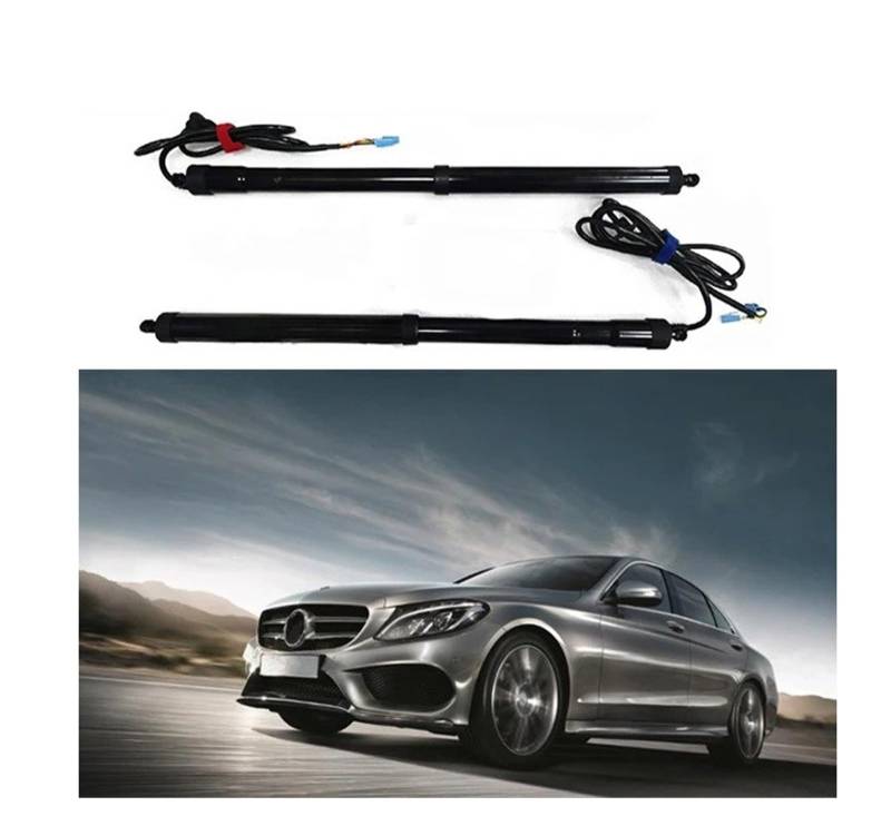 Elektrische Gasfeder Für Benz C-Klasse 2011-2023 Auto Power Stamm Lift Elektrische Hatch Heckklappe Heckklappe Strut Auto Hinten Tür Antrieb Autoteile(No Kick Sensor) von OEXRIGRU