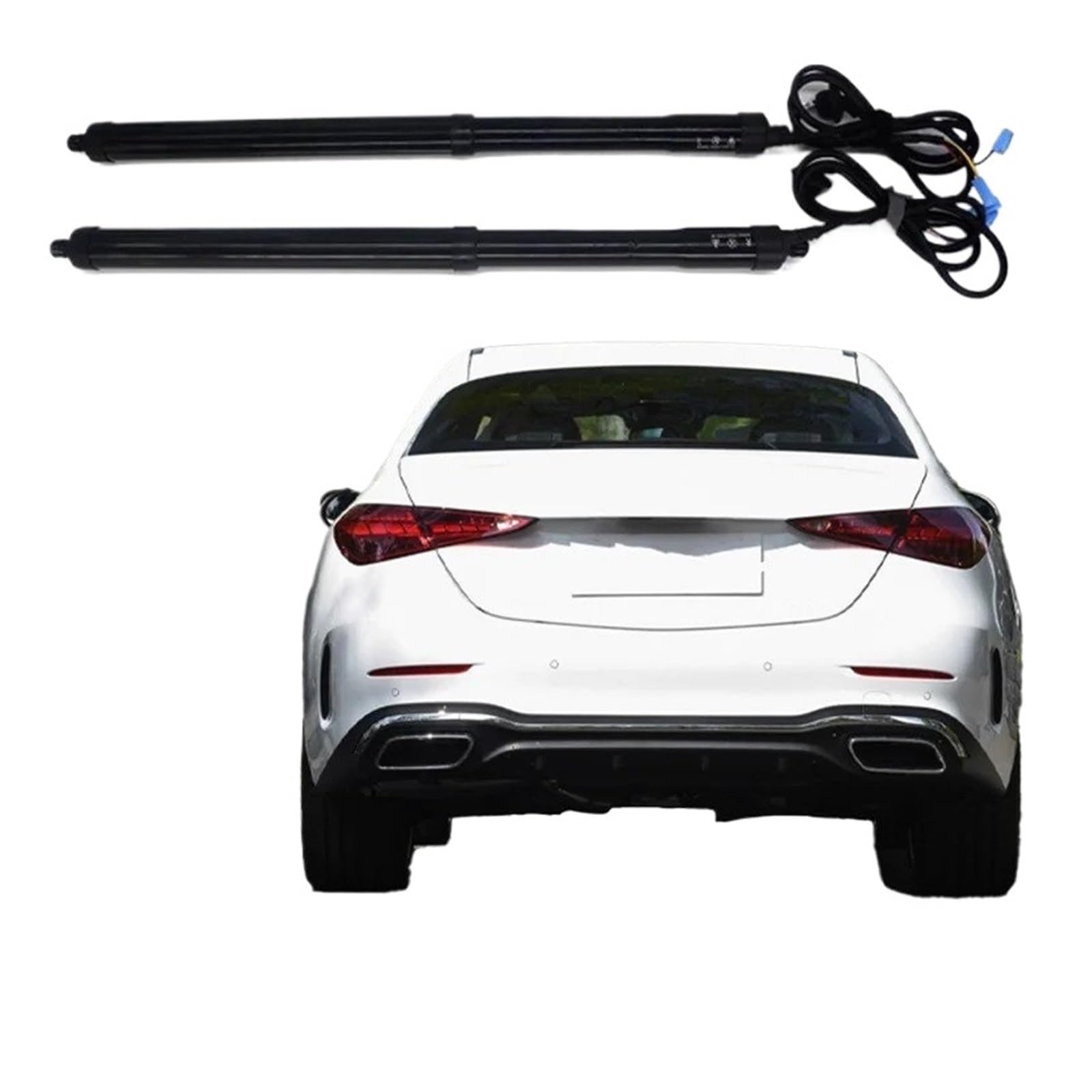 Elektrische Gasfeder Für Benz C Klasse 2022 2023 Elektrische Heckklappe Hebebühne Automatische Kofferraum Öffnung Drift Drive Power Gate Kit Autoteile(with Kick Senor) von OEXRIGRU