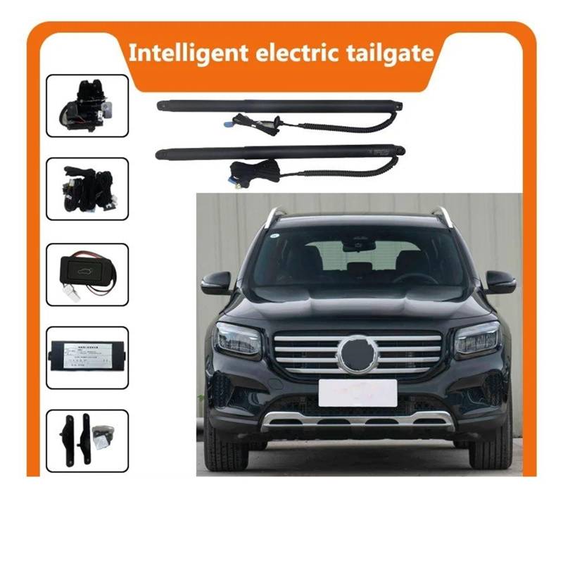 Elektrische Gasfeder Für Benz Für GLB 2022-2023 Elektrische Heckklappe Power Heckklappe Auto Stamm Hinten Türöffner Mit Fernbedienung Funktion Autoteile(with Kick Senor) von OEXRIGRU