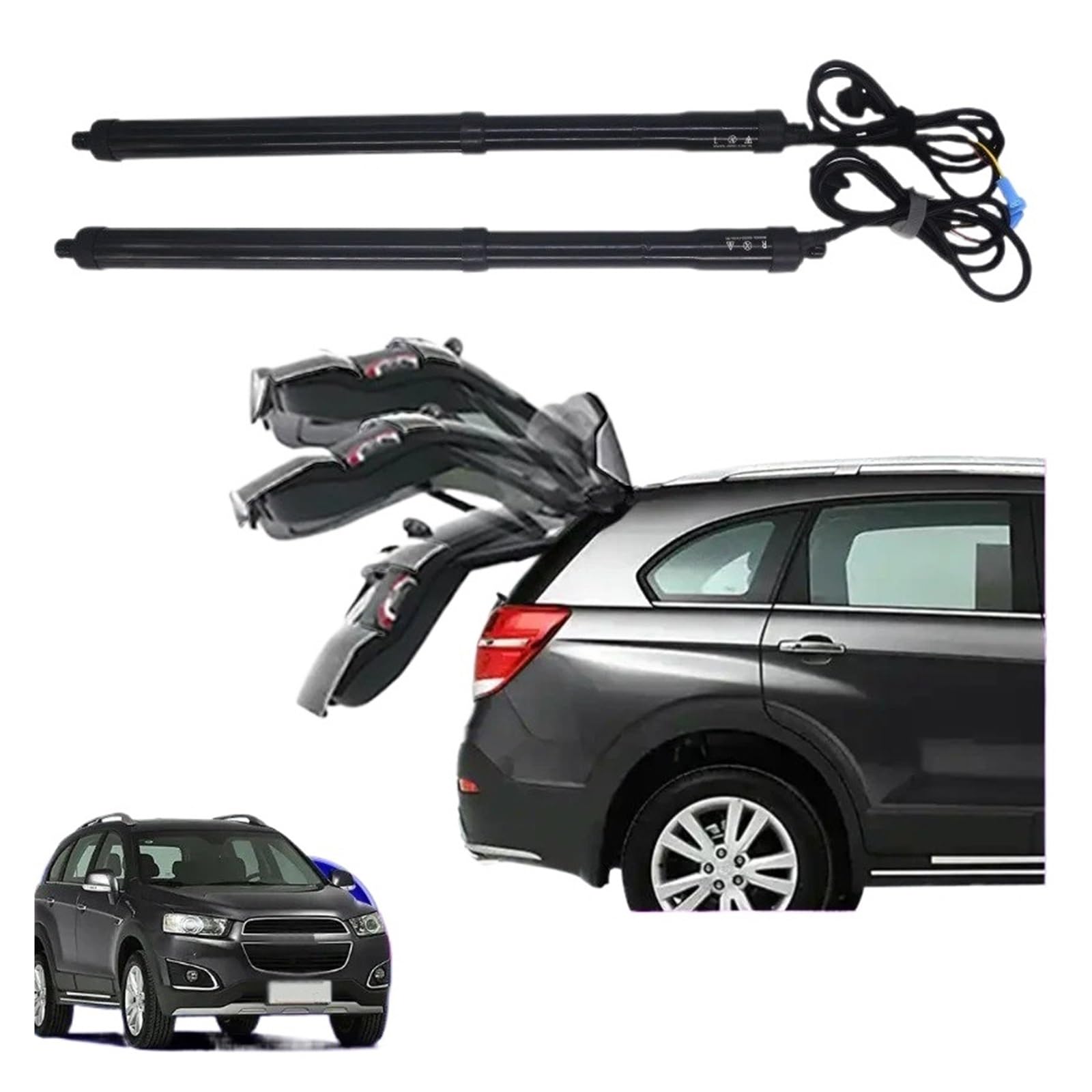 Elektrische Gasfeder Für Chevrolet Für Captiva 2012-2022 Elektrische Heckklappe Auto Lift Auto Automatische Kofferraum Öffnung Elektrische Motor Autoteile(with Kick Sensor) von OEXRIGRU