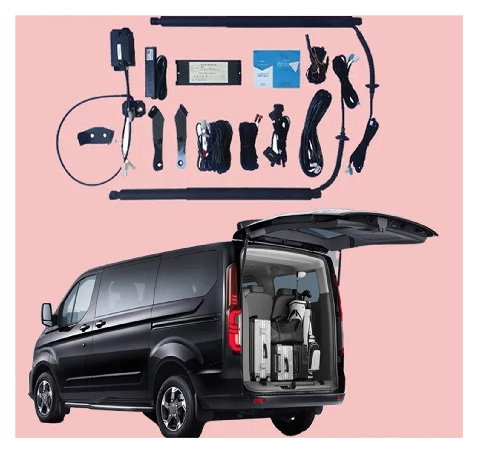 Elektrische Gasfeder Für Ford Für Tourneo Elektrische Heckklappe Hebebühne Automatische Stamm Öffnung Drift Stick Elektro Hydraulische Stamm Unterstützung Bar Autoteile(with Kick Senor) von OEXRIGRU