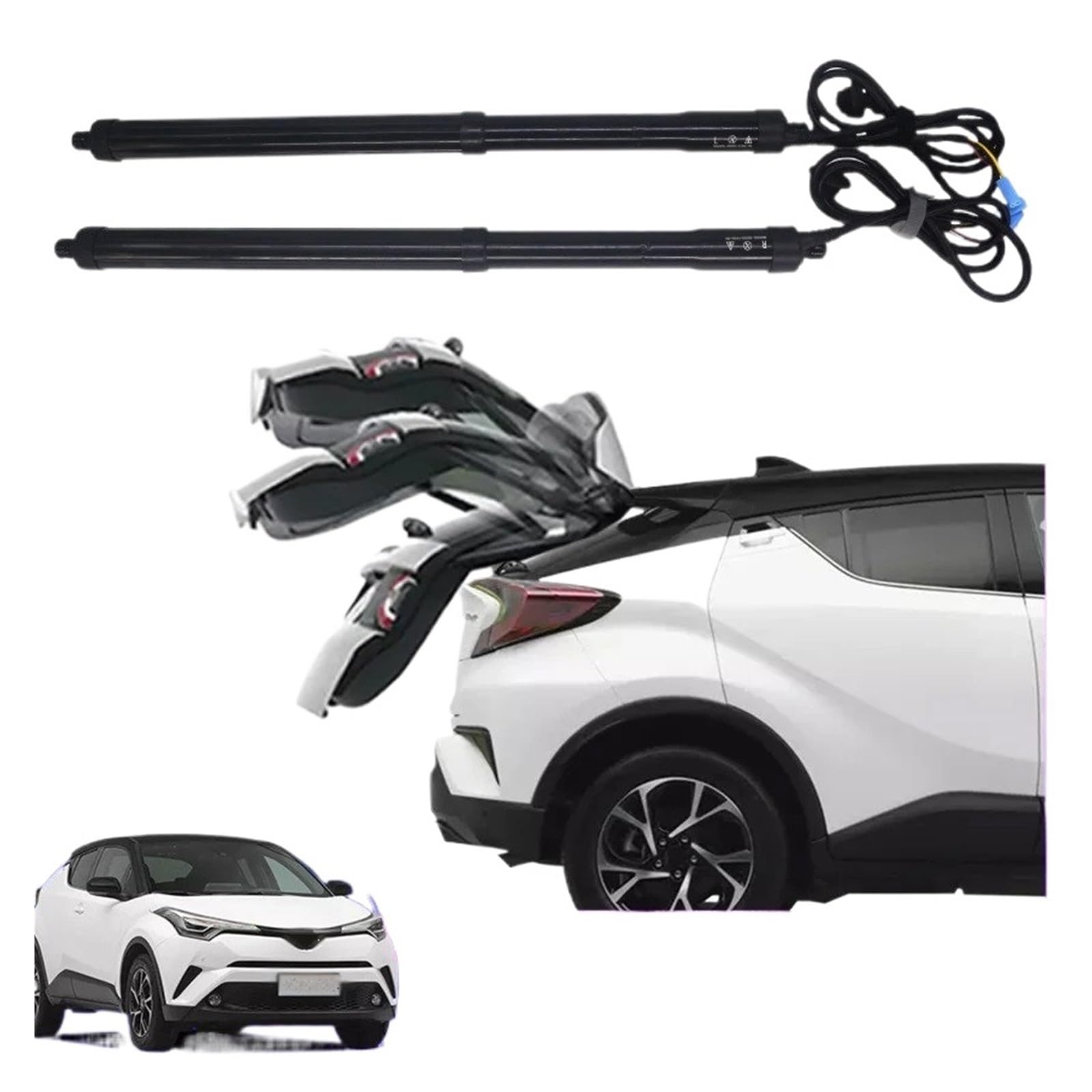 Elektrische Gasfeder Für Toyota Für CHR Für C-HR 2016-2024 Steuerung des Kofferraums Elektrische Heckklappe Automatische Kofferraumöffnung Drift Drive Power Kit Autoteile(with Kick Sensor) von OEXRIGRU