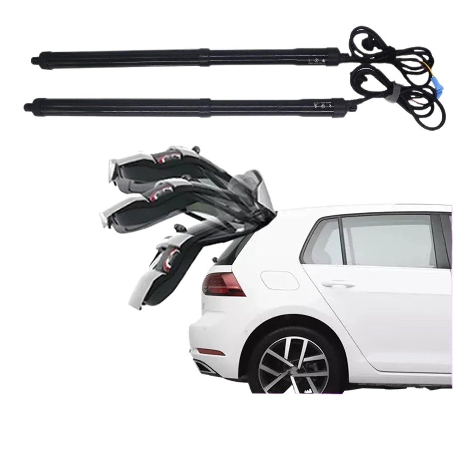 Elektrische Gasfeder Für VW Für Golf 2012-2022 Power Heckklappe Elektrische Heckklappe Lift Auto Kofferraum Auto Öffnen Schließen Tor Kit Deckel Autoteile(No Kick Sensor) von OEXRIGRU