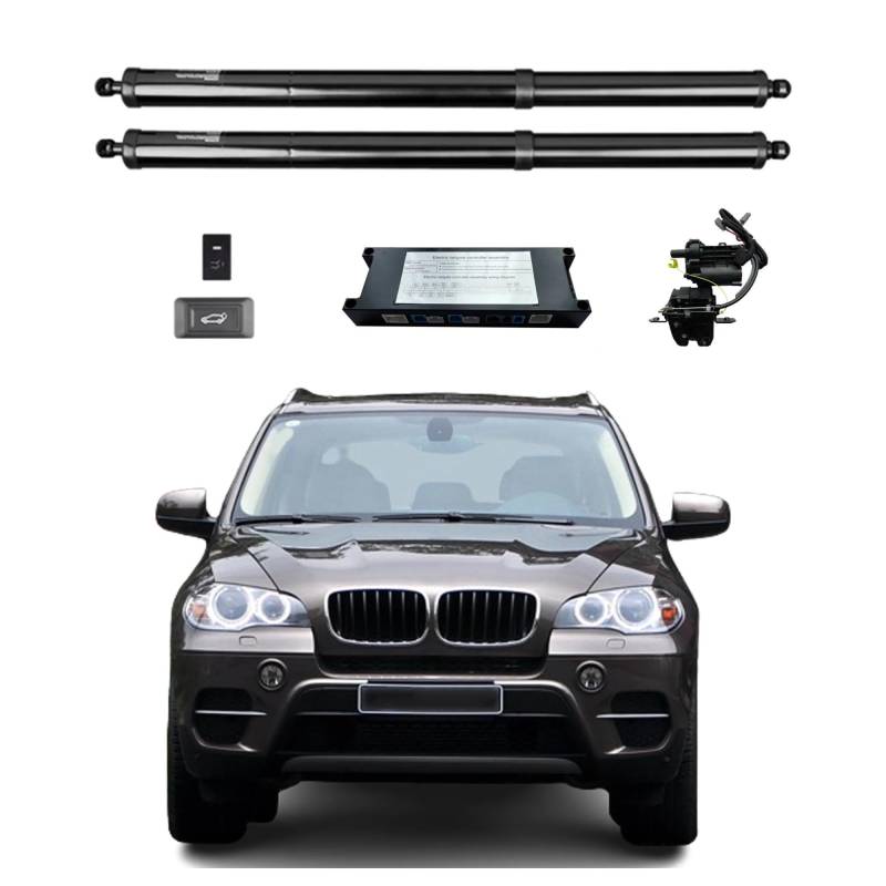 Elektrische Gasfeder Für X5 E70 2008 2009 2010 2011 2012 2013 Elektrische Heckklappe Power Lift Tor Auto Stamm Öffnen Und Schließen Mit Saug Lock Autoteile(Without Kick Sensor) von OEXRIGRU