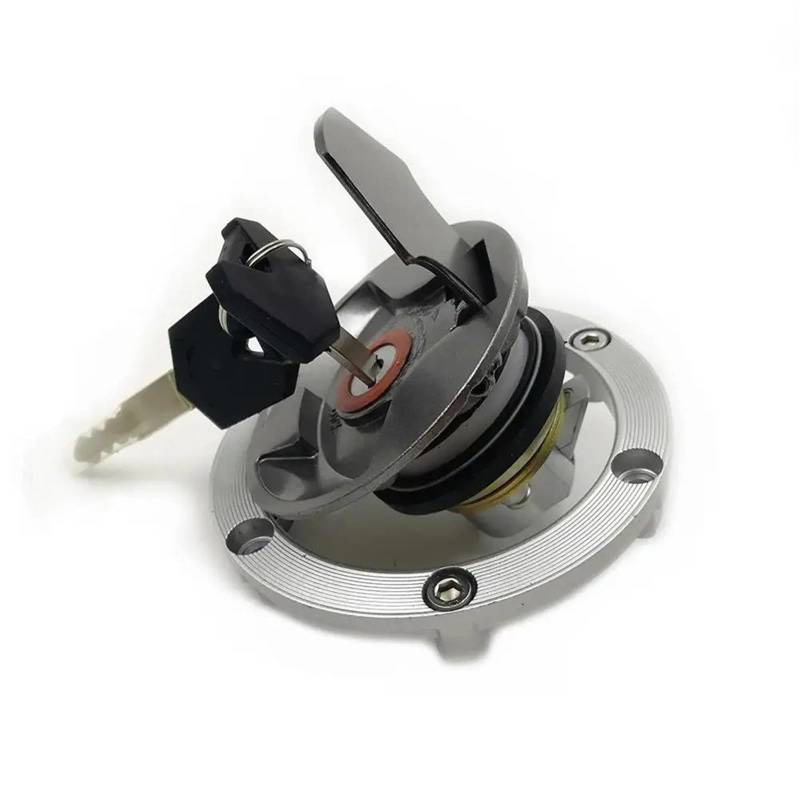 Motorrad Zuendschloss Für Kawasaki Für Ninja 250 250R 300 2008-2014 Zündung Schalter Kraftstoff Gas Tank Kappe Sitz Schlösser W/schlüssel Zündschloss Motorrad(Fuel Gas Cap) von OEXRIGRU