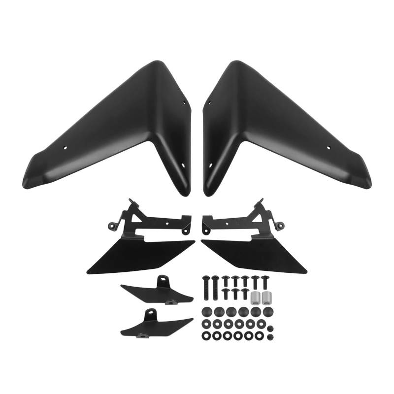 Motorradteile Für CB750 CB 750 Für Hornet 2023 2024 2025 Motorrad Frontspoiler Spoiler Abtrieb Nackt Seite Front Aerodynamische Verkleidung Motorrad Vorderspoiler(Schwarz) von OEXRIGRU