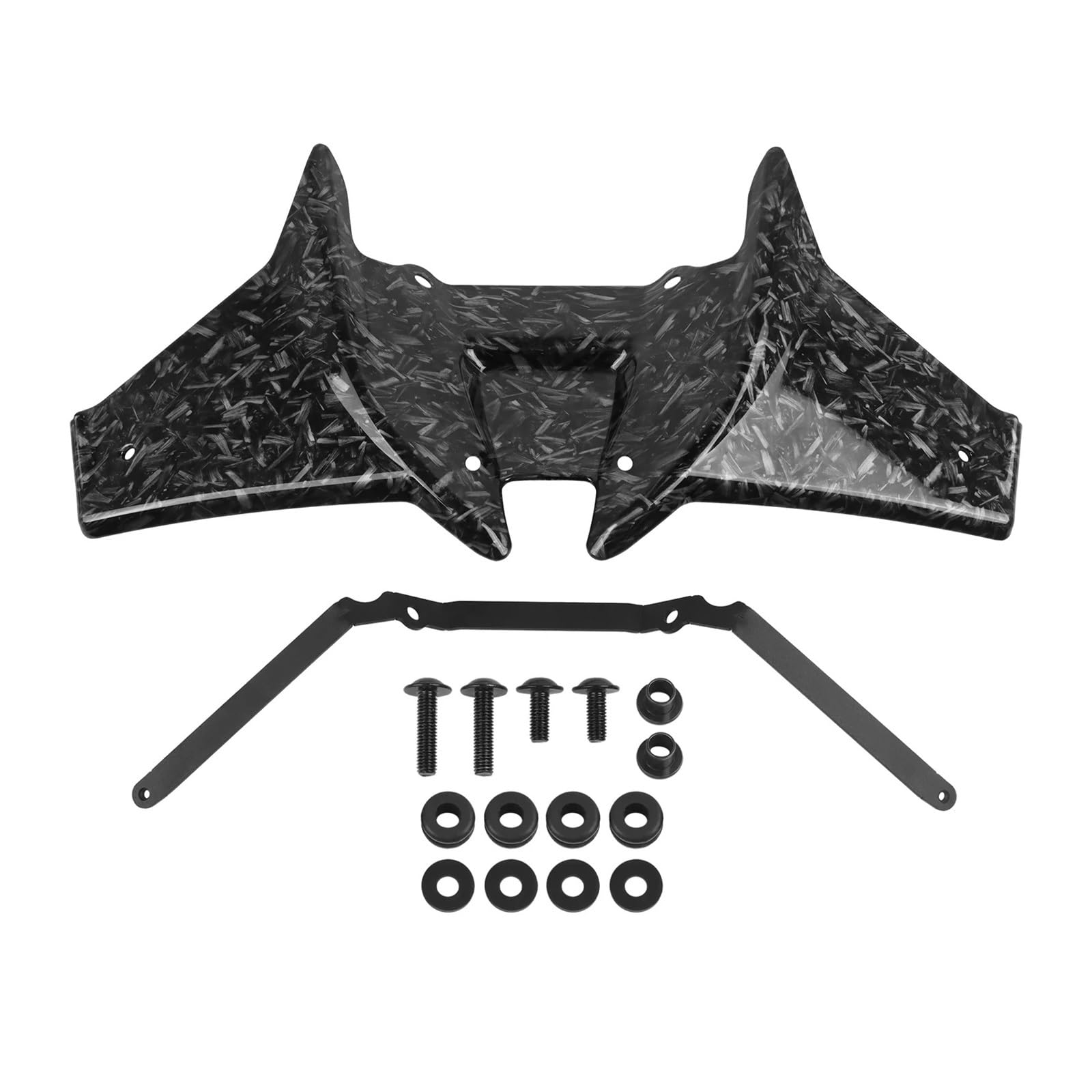 Motorradteile Für CB750 Für Hornet 2023 2024 2025 Motorrad Frontspoiler Frontal Naked Downforce Spoiler Winglet Flügel Deflektor Motorrad Vorderspoiler(Type C) von OEXRIGRU
