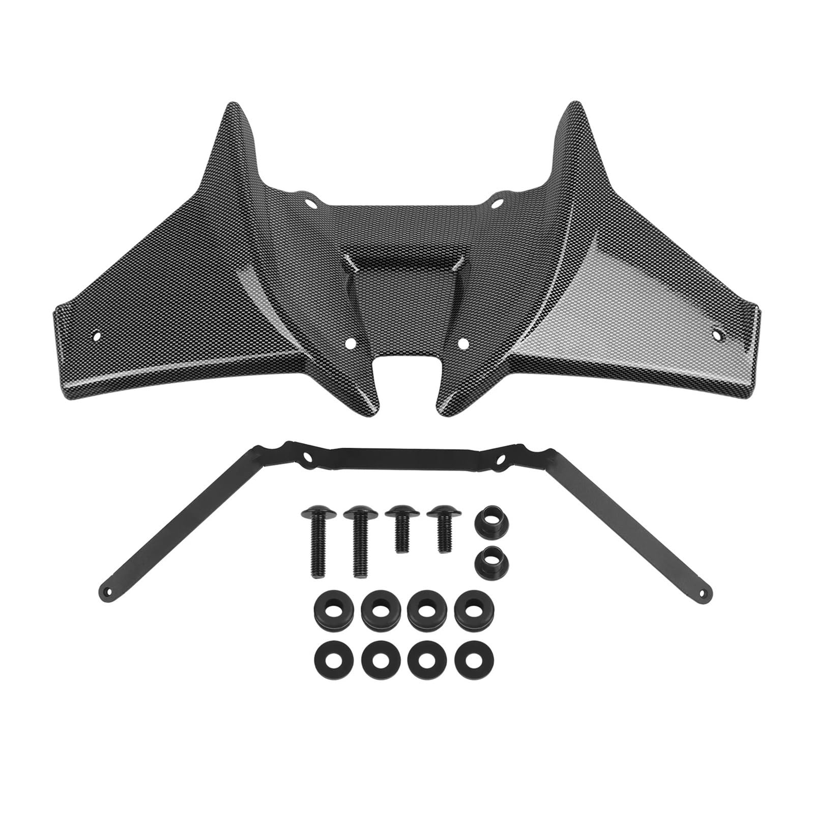 Motorradteile Für CB750 Für Hornet 2023 2024 2025 Motorrad Frontspoiler Frontal Naked Downforce Spoiler Winglet Flügel Deflektor Motorrad Vorderspoiler(Type D) von OEXRIGRU