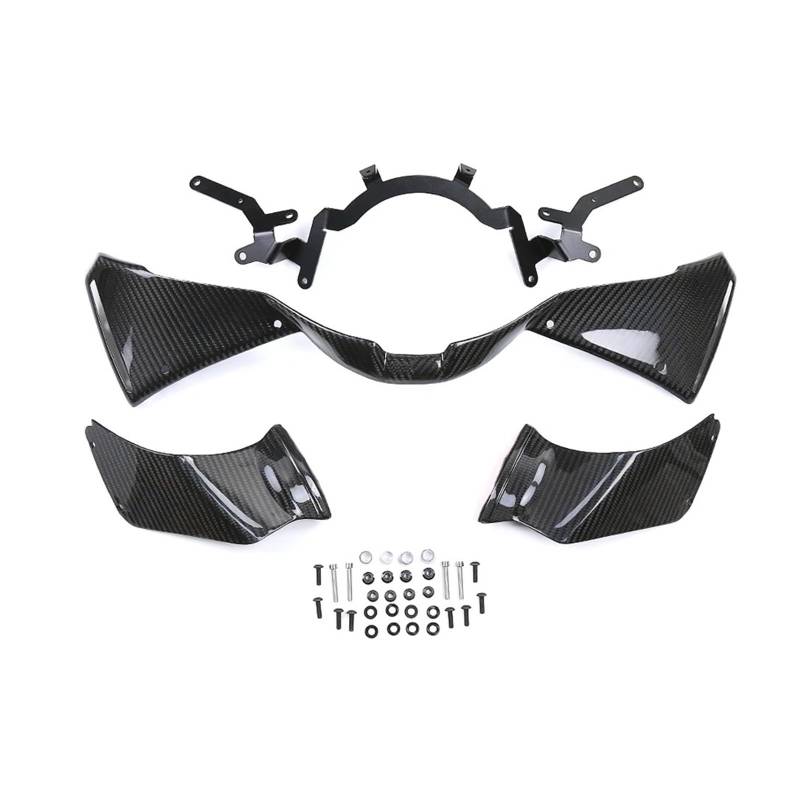 Motorradteile Für CBR1000RR-R Für CBR1000RRR 2021 2022 2023 Carbon Fiber Motorrad Aerodynamische Flügel Spoiler Deflektor Kits Motorrad Vorderspoiler(Twill Weave Glossy) von OEXRIGRU
