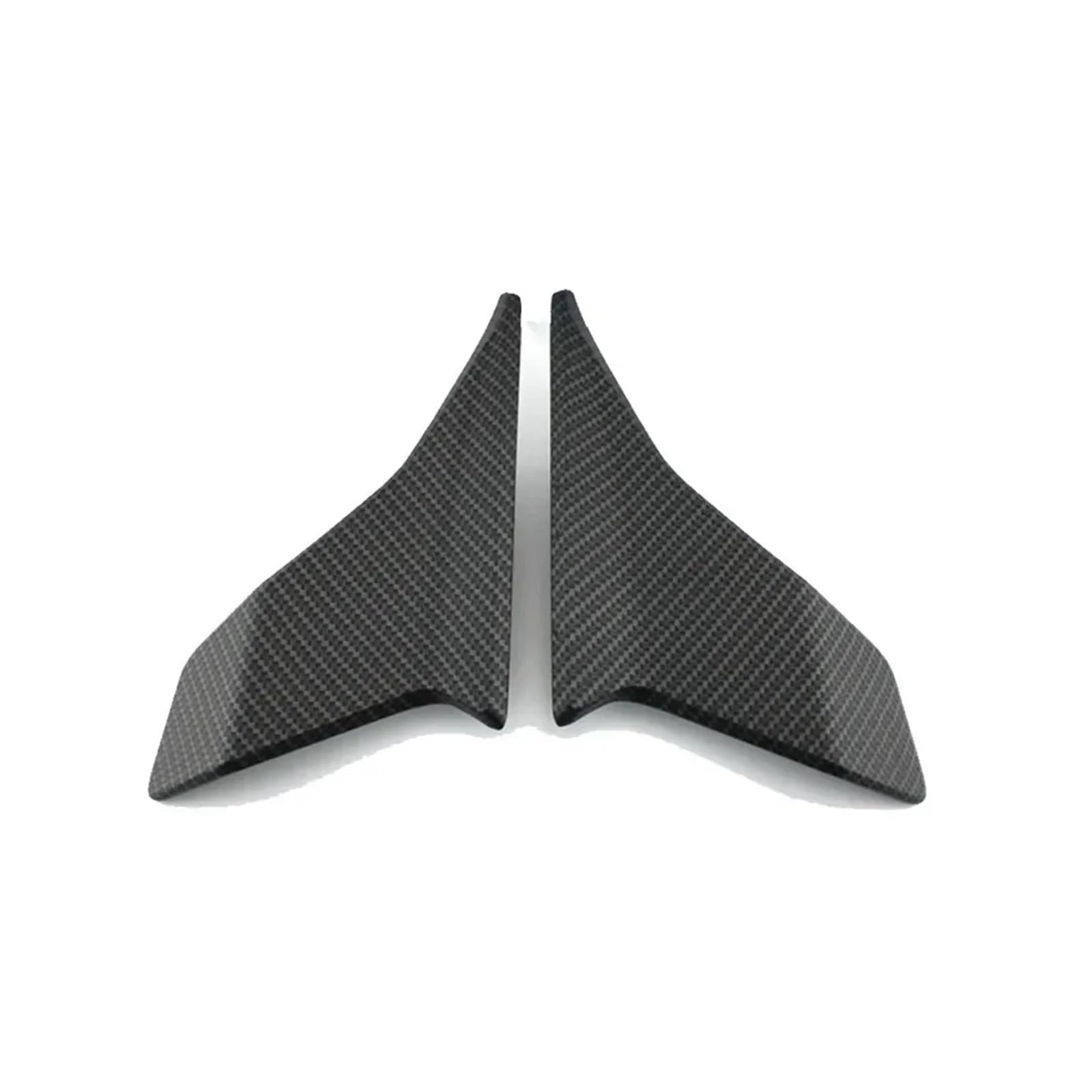 Motorradteile Für CFMOTO 300SR 250SR 2020-2023 Motorrad Seite Abtrieb Nackt Spoiler Feste Winglet Verkleidung Flügel Deflektoren Motorrad Vorderspoiler(Carbon Fiber Pattern) von OEXRIGRU