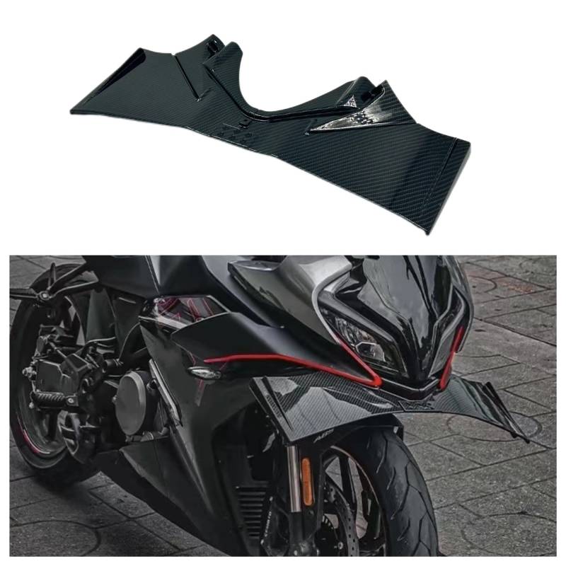 Motorradteile Für CFMOTO 450SR 450 SR Wind Flügel Air Deflektor Motorrad Winglet Aerodynamische Flügel Kit Spoiler Zubehör Motorrad Vorderspoiler(Carbon) von OEXRIGRU