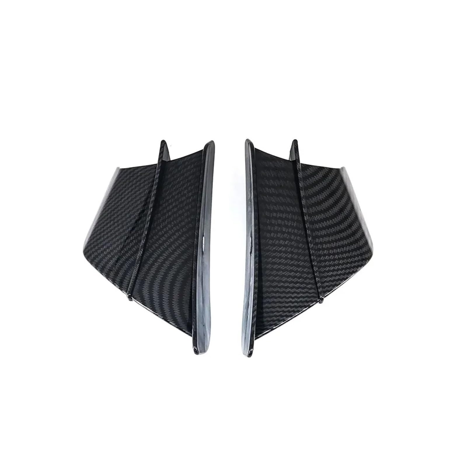 Motorradteile Für Ducati 1299 Für Supersport 950 S Für Streetfighter V4 Motorrad Winglet Spoiler Wind Flow Befestigungs Flügel Motorrad Vorderspoiler(Carbon Fiber Texture) von OEXRIGRU