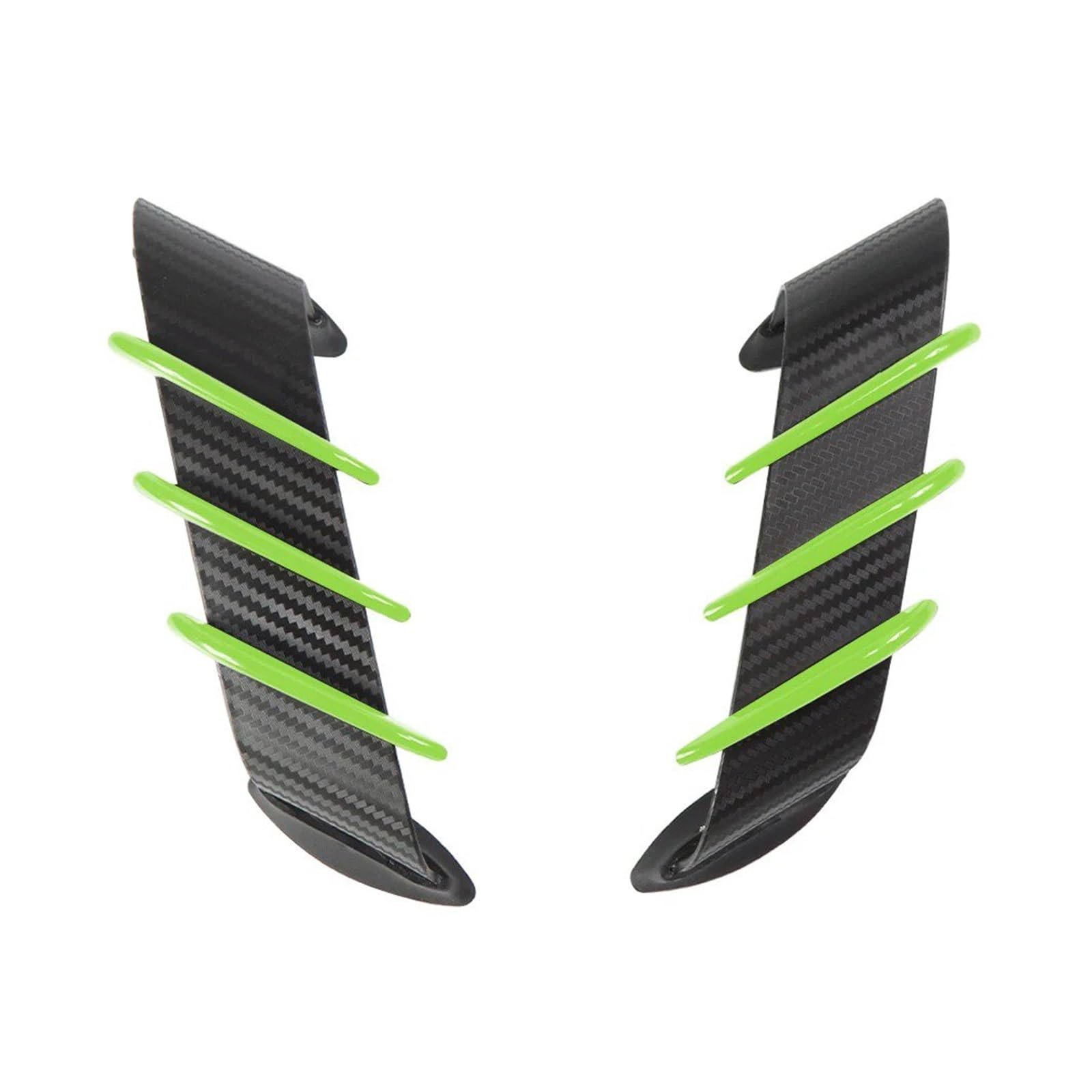 Motorradteile Für Ducati 899 959 1198 1198S 1199 1299 Für Panigale V4 V4S V4R V2 Motorrad Winglet Aerodynamische Flügel Kit Spoiler Motorrad Vorderspoiler(Green) von OEXRIGRU