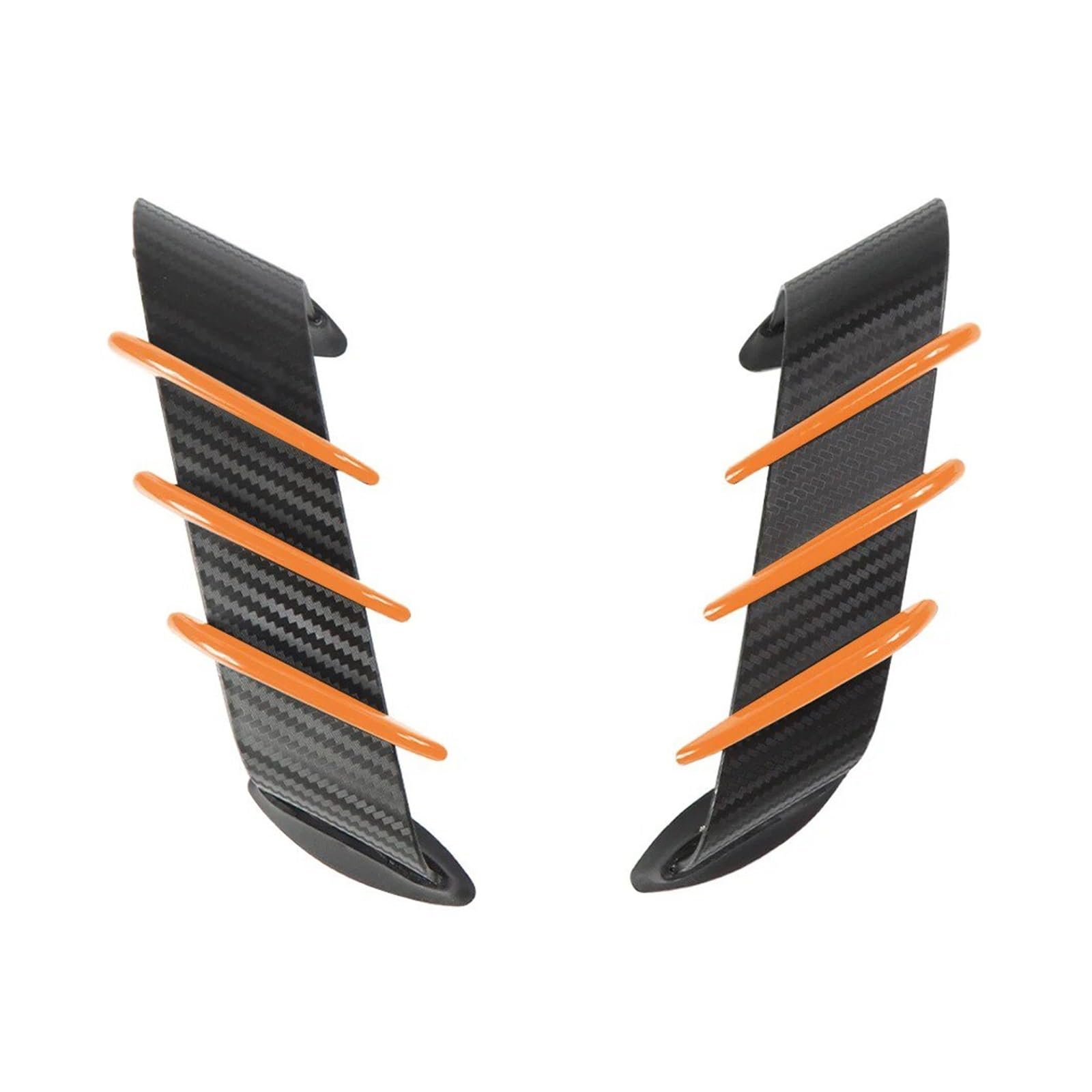 Motorradteile Für Ducati 899 959 1198 1198S 1199 1299 Für Panigale V4 V4S V4R V2 Motorrad Winglet Aerodynamische Flügel Kit Spoiler Motorrad Vorderspoiler(Orange) von OEXRIGRU