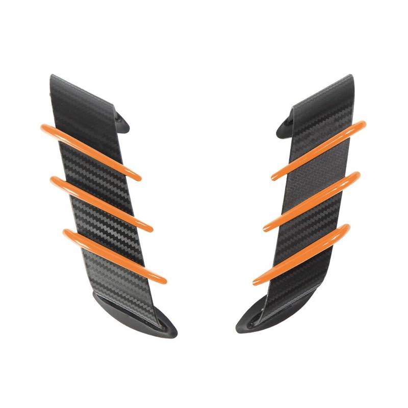 Motorradteile Für Ducati 899 959 1198 1198S 1199 1299 Für Panigale V4 V4S V4R V2 Motorrad Winglet Aerodynamische Flügel Kit Spoiler Motorrad Vorderspoiler(Orange) von OEXRIGRU
