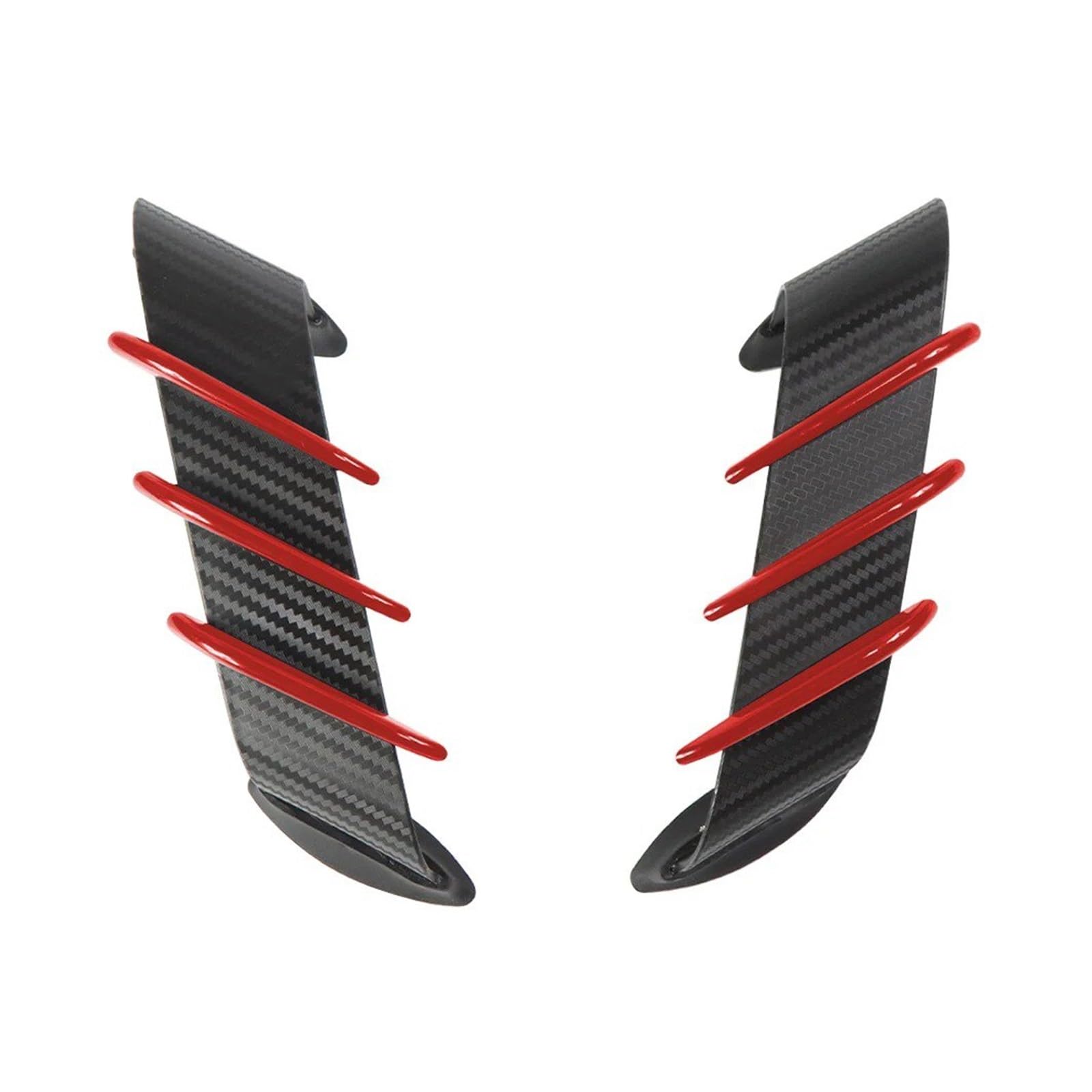Motorradteile Für Ducati 899 959 1198 1198S 1199 1299 Für Panigale V4 V4S V4R V2 Motorrad Winglet Aerodynamische Flügel Kit Spoiler Motorrad Vorderspoiler(Pearlescent Red) von OEXRIGRU
