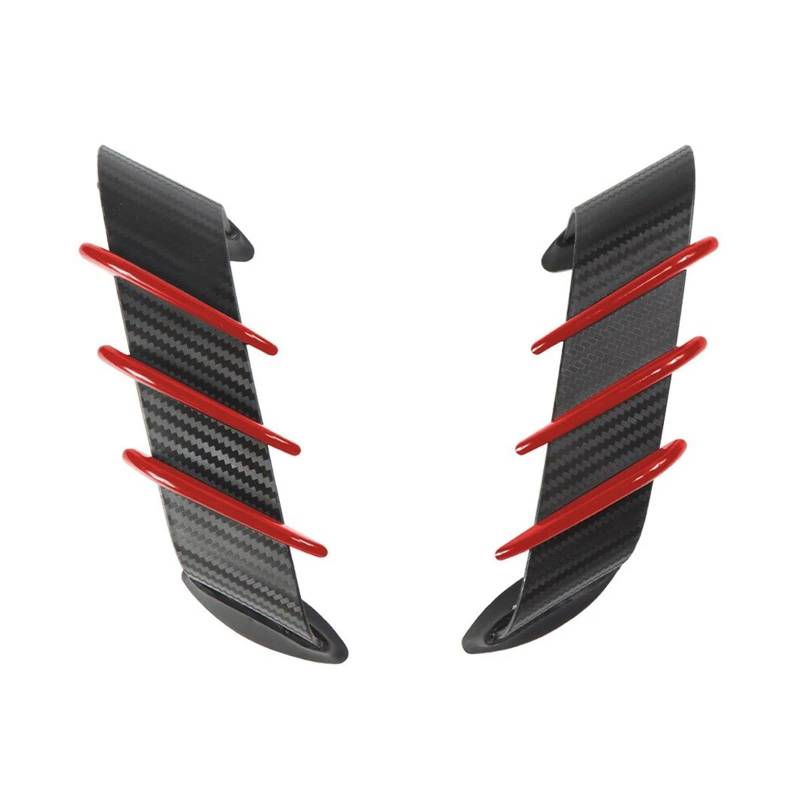 Motorradteile Für Ducati 899 959 1198 1198S 1199 1299 Für Panigale V4 V4S V4R V2 Motorrad Winglet Aerodynamische Flügel Kit Spoiler Motorrad Vorderspoiler(Pearlescent Red) von OEXRIGRU