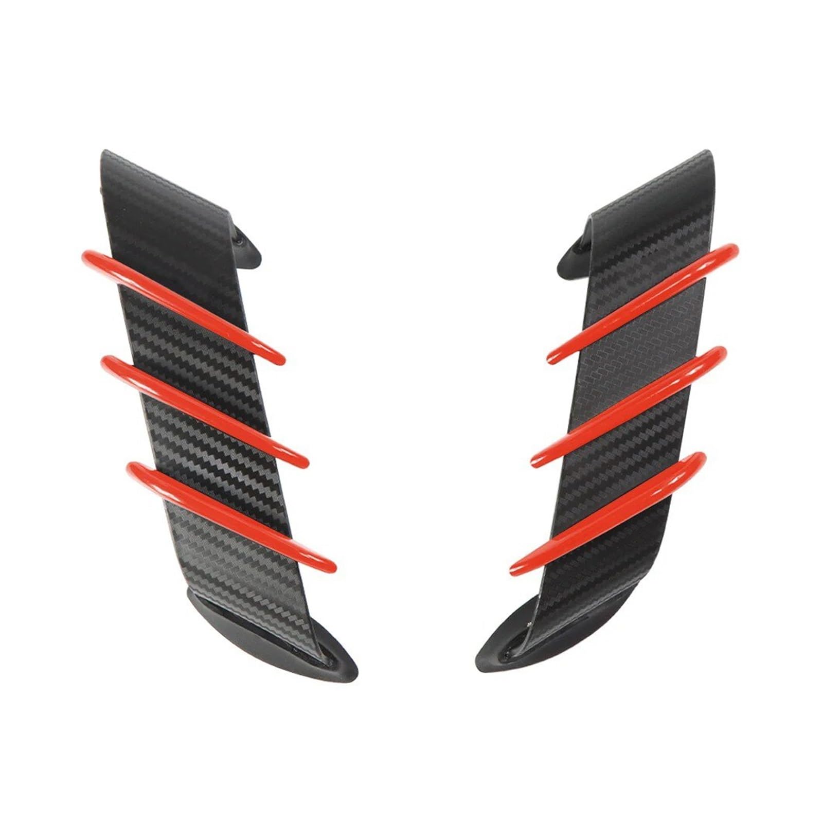 Motorradteile Für Ducati 899 959 1198 1198S 1199 1299 Für Panigale V4 V4S V4R V2 Motorrad Winglet Aerodynamische Flügel Kit Spoiler Motorrad Vorderspoiler(Red) von OEXRIGRU