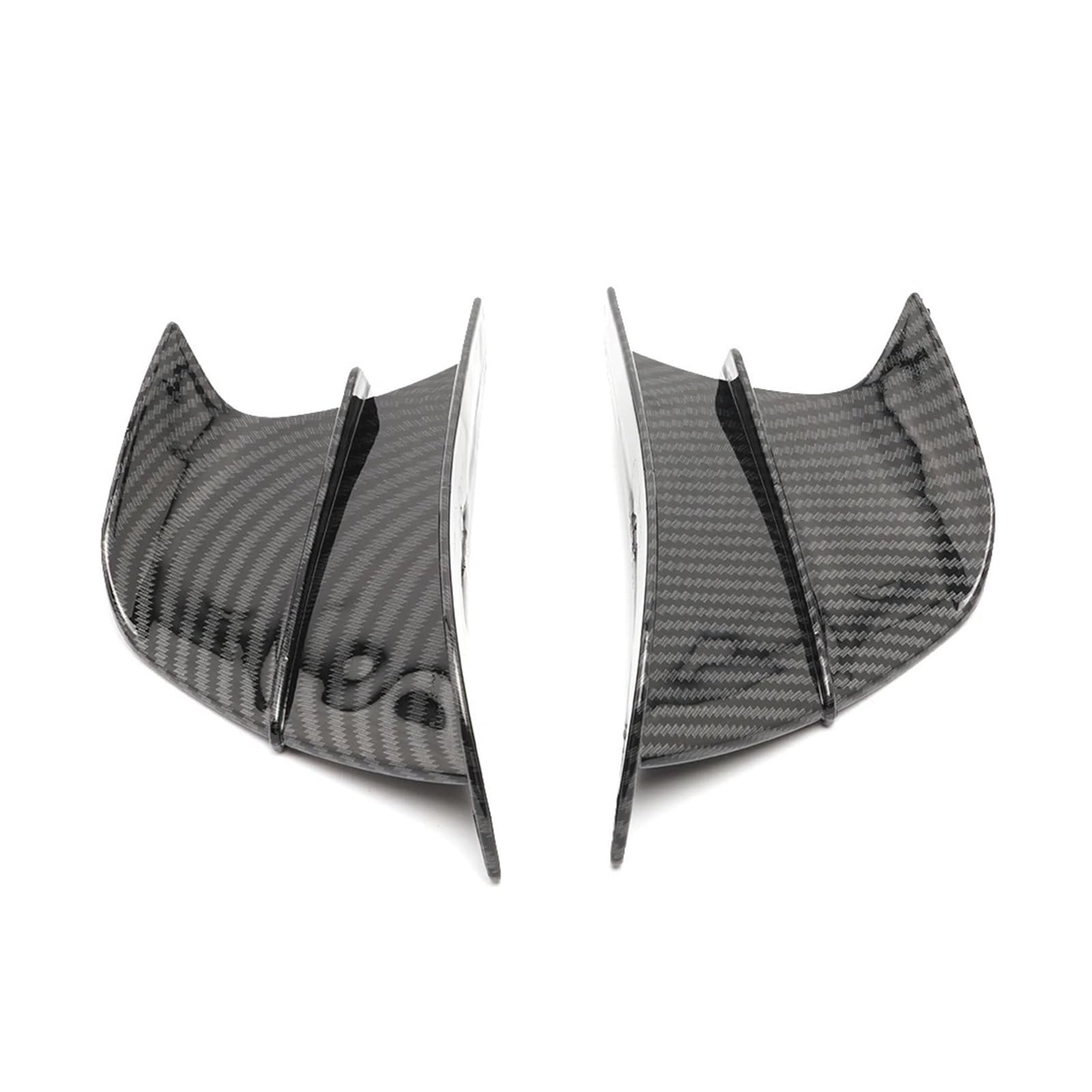 Motorradteile Für Ducati 899 959 1198 S 1199 1299 Für Panigale R V4 V4S Motorrad Verkleidung Winglet Aerodynamische Flügel Kit Spoiler Motorrad Vorderspoiler(Carbon Fibre) von OEXRIGRU