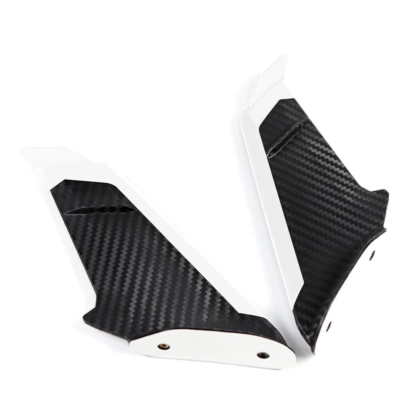 Motorradteile Für Ducati 950/S Für Panigale V2/V4 899 959 1199 1299 848 1098 Motorrad Front Verkleidung Aerodynamische Winglets Seite Spoiler Motorrad Vorderspoiler(Weiß) von OEXRIGRU