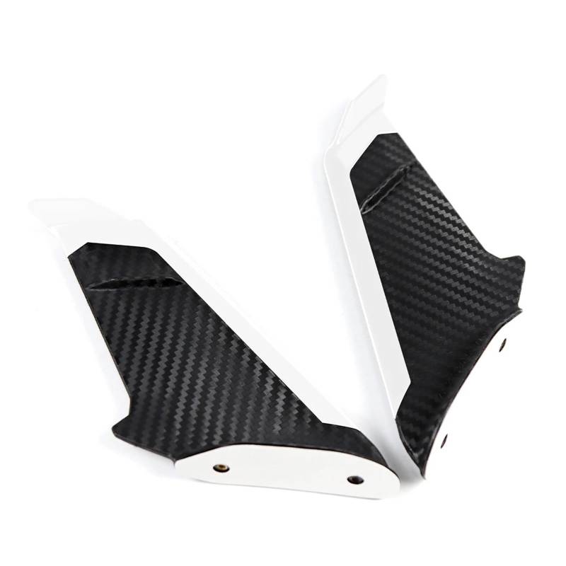 Motorradteile Für Ducati 950/S Für Panigale V2/V4 899 959 1199 1299 848 1098 Motorrad Front Verkleidung Aerodynamische Winglets Seite Spoiler Motorrad Vorderspoiler(Weiß) von OEXRIGRU