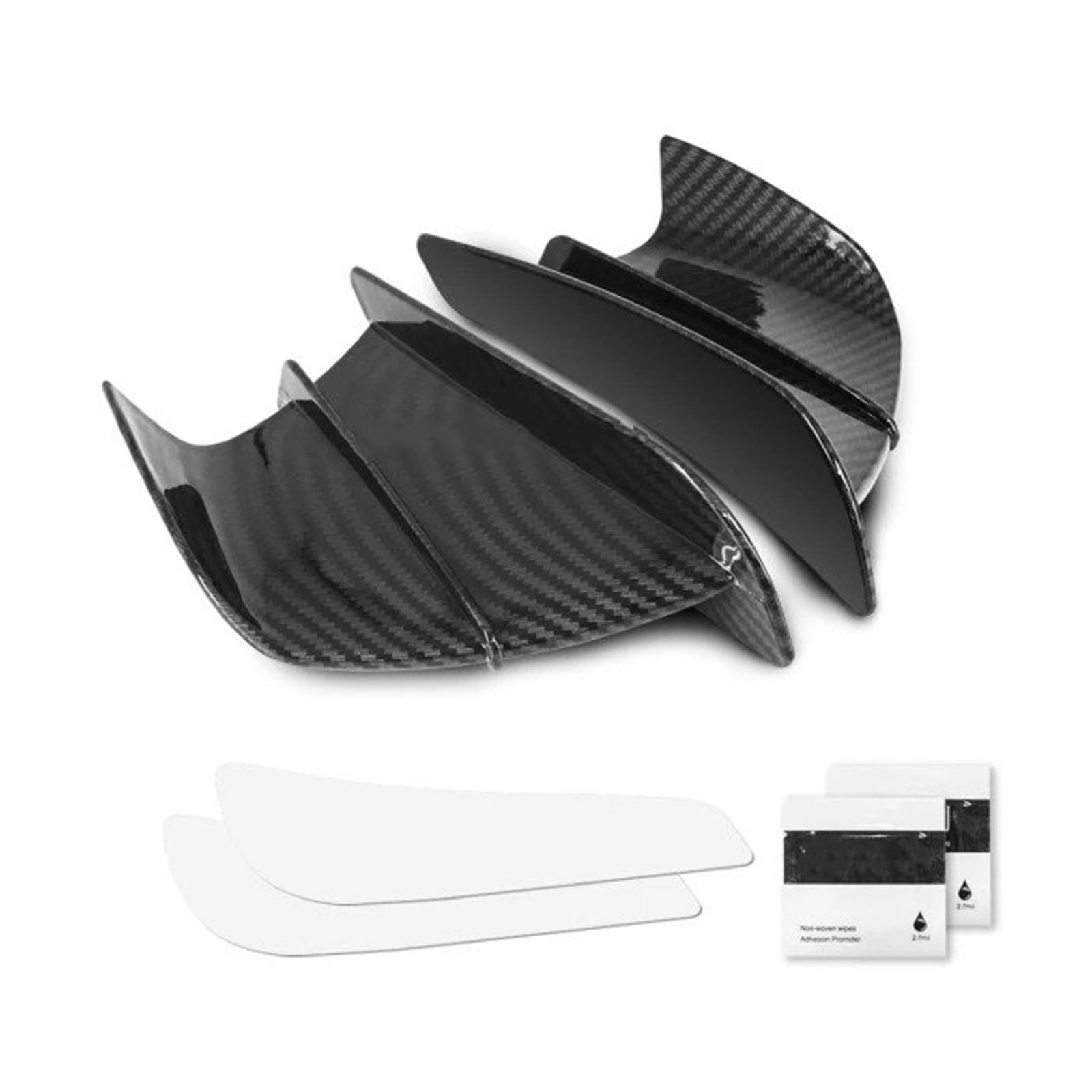 Motorradteile Für Ducati Für Panigale V2 V4 899 959 1198 1199 1299 Motorrad Winglet Seite Spoiler Wind Flow Befestigung Flügel Verkleidung Motorrad Vorderspoiler(Carbon Fiber Texture) von OEXRIGRU